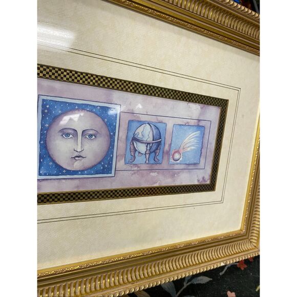 RARE Mary Beth Zeitz celestial Whimsigoth art print 90s vintage moon 2 - Picture 4 of 11